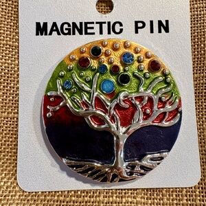 Tree of Life Magnetic Fastener Brooch